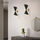 GobekUsa Black LED Wall Lamp for Modern Home Lighting