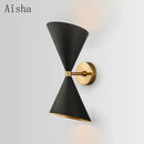 GobekUsa Black LED Wall Lamp for Modern Home Lighting