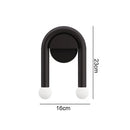 GobekUsa Black LED Wall Lamp: Modern Nordic Indoor Sconces for Living Bedroom Bathroom