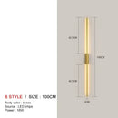 GobekUsa Black LED Wall Lights - Modern Straight Line for Bedroom, Living Room, Kitchen Décor