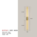 GobekUsa Black LED Wall Lights - Modern Straight Line for Bedroom, Living Room, Kitchen Décor