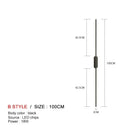 GobekUsa Black LED Wall Lights - Modern Straight Line for Bedroom, Living Room, Kitchen Décor