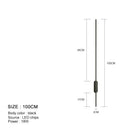GobekUsa Black LED Wall Lights - Modern Straight Line for Bedroom, Living Room, Kitchen Décor
