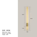 GobekUsa Black LED Wall Lights - Modern Straight Line for Bedroom, Living Room, Kitchen Décor