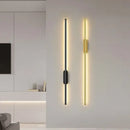 GobekUsa Black LED Wall Lights - Modern Straight Line for Bedroom, Living Room, Kitchen Décor