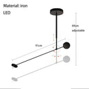 GobekUsa Black LED Wall Reading Light for Bed Bedroom Living Room Office