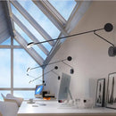 GobekUsa Black LED Wall Reading Light for Bed Bedroom Living Room Office