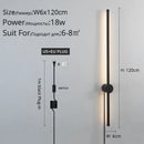 GobekUsa Black LED Wall Sconce for Living Room Bedroom Lighting