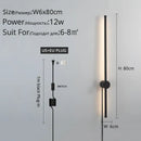 GobekUsa Black LED Wall Sconce for Living Room Bedroom Lighting