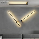 GobekUsa Black LED Wall Sconce for Living Room Bedroom Lighting