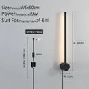 GobekUsa Black LED Wall Sconce for Living Room Bedroom Lighting