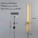 GobekUsa Black LED Wall Sconce for Living Room Bedroom Lighting