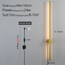 GobekUsa Black LED Wall Sconce for Living Room Bedroom Lighting