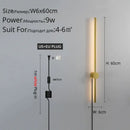 GobekUsa Black LED Wall Sconce for Living Room Bedroom Lighting