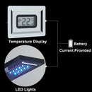 GobekUsa Black LED Waterfall Rain Shower Panel Faucet Set with Massage Jets