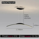 GobekUsa Black Line Chandelier: Elegant Salon Design, Luxury Lighting for Home and Restaurant