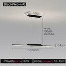 GobekUsa Black Line Chandelier: Elegant Salon Design, Luxury Lighting for Home and Restaurant