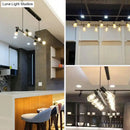 GobekUsa Black Linear Island Pendant Light with Exposed Bulb Design - Perfect for Restaurants and Lofts