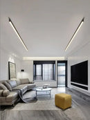 GobekUsa Black Linear LED Ceiling Lamp for Living Room, Aisle, Dining Room