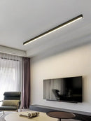 GobekUsa Black Linear LED Ceiling Lamp for Living Room, Aisle, Dining Room