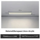 GobekUsa Black Linear LED Ceiling Lamp for Living Room, Aisle, Dining Room