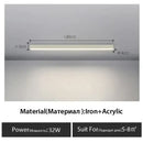 GobekUsa Black Linear LED Ceiling Lamp for Living Room, Aisle, Dining Room