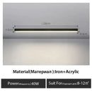 GobekUsa Black Linear LED Ceiling Lamp for Living Room, Aisle, Dining Room