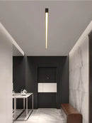 GobekUsa Black Linear LED Ceiling Lamp for Living Room, Aisle, Dining Room