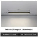 GobekUsa Black Linear LED Ceiling Lamp for Living Room, Aisle, Dining Room