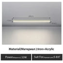 GobekUsa Black Linear LED Ceiling Light for Aisle, Bedroom, Dining, Living Room – Minimalist Design