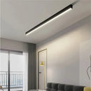 GobekUsa Black Linear LED Ceiling Light for Aisle, Bedroom, Dining, Living Room – Minimalist Design
