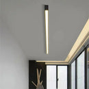 GobekUsa Black Linear LED Ceiling Light for Aisle, Bedroom, Dining, Living Room – Minimalist Design