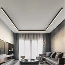 GobekUsa Black Linear LED Ceiling Light for Aisle, Bedroom, Dining, Living Room – Minimalist Design