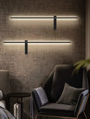 GobekUsa Black Long Strip Wall Lamp - Modern Minimalist Bedroom Living Room TV Wall Light