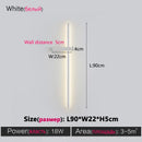 GobekUsa Black Long Strip Wall Lamp - Modern Minimalist Bedroom Living Room TV Wall Light