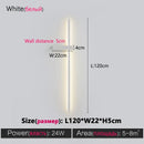 GobekUsa Black Long Strip Wall Lamp - Modern Minimalist Bedroom Living Room TV Wall Light