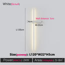 GobekUsa Black Long Strip Wall Lamp - Modern Minimalist Bedroom Living Room TV Wall Light