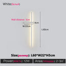 GobekUsa Black Long Strip Wall Lamp - Modern Minimalist Bedroom Living Room TV Wall Light