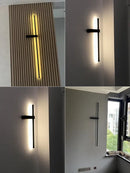 GobekUsa Black Long Strip Wall Lamp - Modern Minimalist Bedroom Living Room TV Wall Light