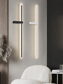 GobekUsa Black Long Strip Wall Lamp - Modern Minimalist Bedroom Living Room TV Wall Light