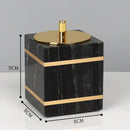 GobekUsa Black Marble Bathroom Accessories Set