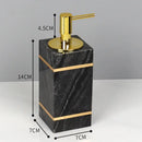 GobekUsa Black Marble Bathroom Accessories Set