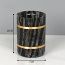 GobekUsa Black Marble Bathroom Accessories Set