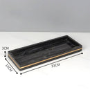 GobekUsa Black Marble Bathroom Accessories Set