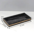 GobekUsa Black Marble Bathroom Accessories Set