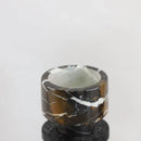 GobekUsa Black Marble Candle Holder for Elegant Table Centerpieces