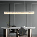 GobekUsa Black Marble Pendant Chandelier - Modern Long Design for Home Decor