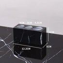 GobekUsa Black Marquina Marble Bathroom Set cue.opti