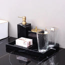 GobekUsa Black Marquina Marble Bathroom Set cue.opti