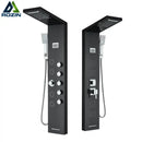 GobekUsa Black Massage Jet Rainfall Shower Panel with Temperature Display 5 Modes